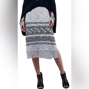 Free People geometric skirt